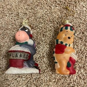Pooh and Eeyore ornaments